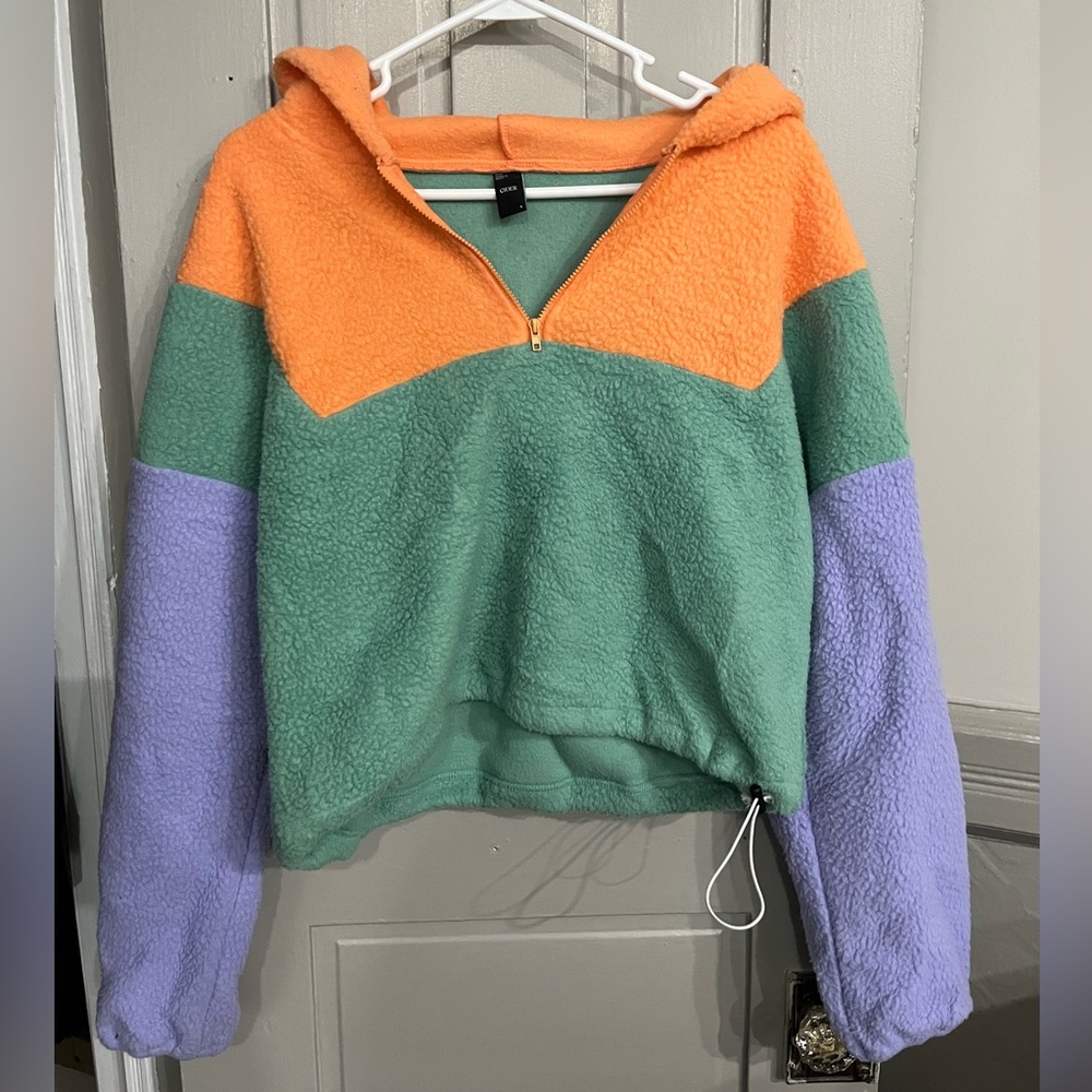 Cider - Colorblock Fleece Pull-Over - Sz S